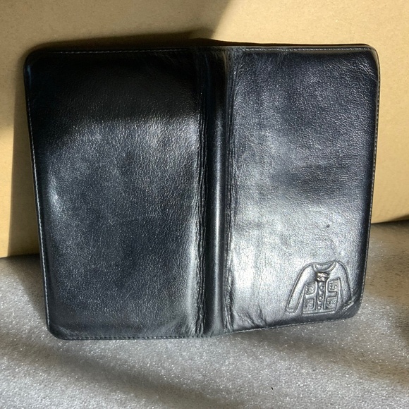 CHANEL JACKET MOTIF CC LOGO LEATHER LONG BIFOLD WALLET BLACK - Picture 6 of 15